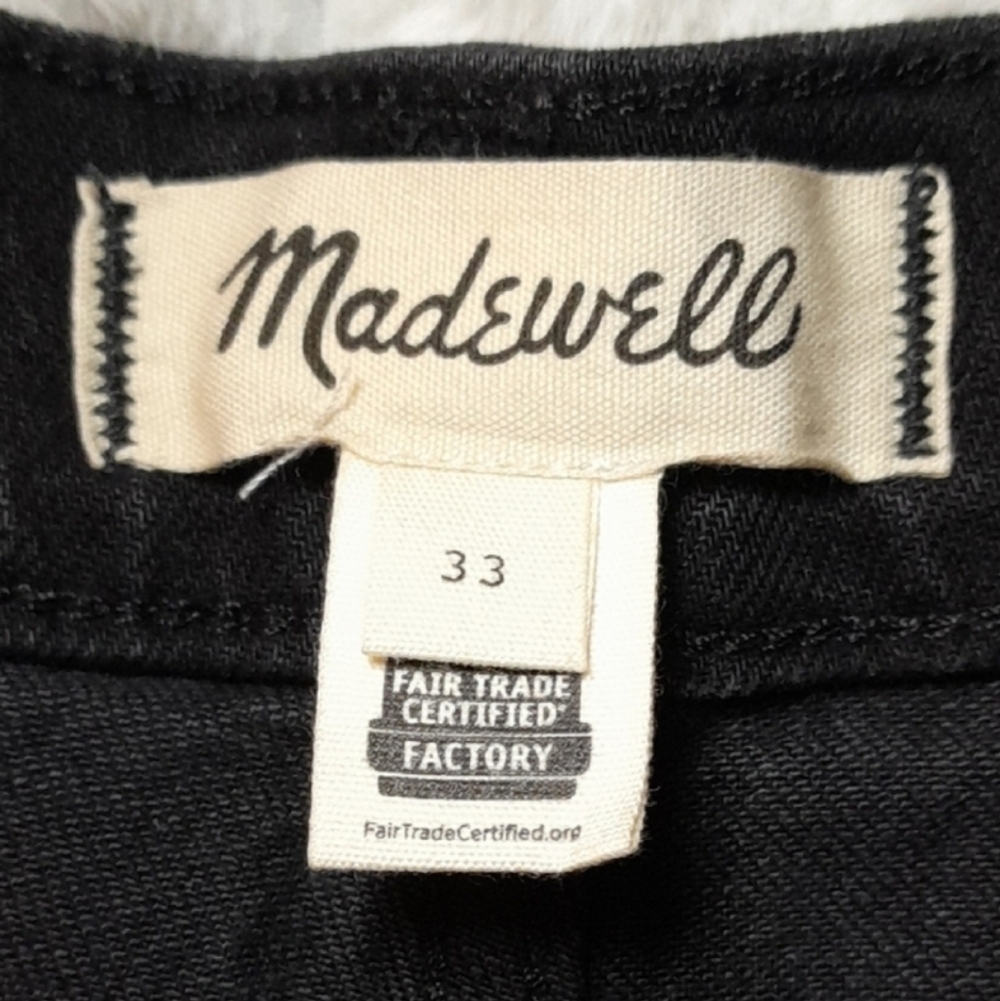 MADEWELL THE EMMETT DENIM shorts In Black Size 33 - Picture 12 of 12